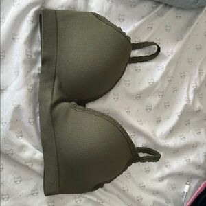 PINK Victoria's Secret Olive Bra